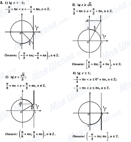 ГДЗ Алгебра 10 клас сторінка 3