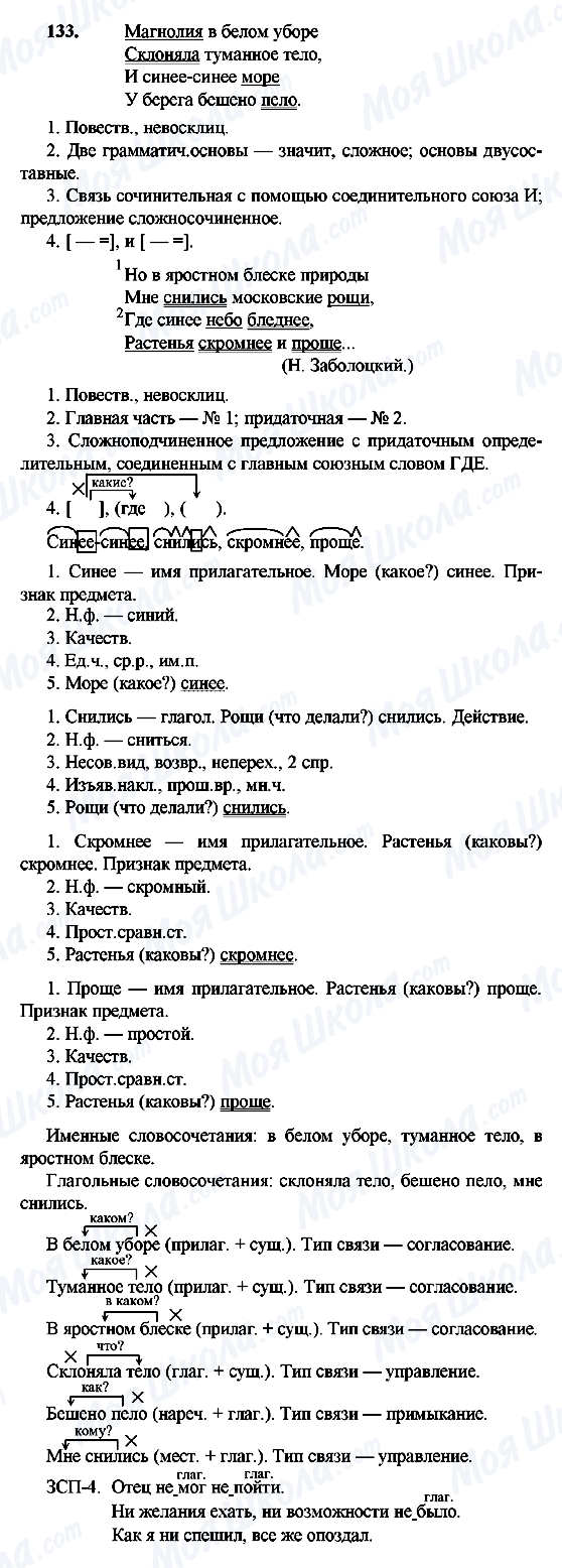 ГДЗ Русский язык 9 класс страница 133