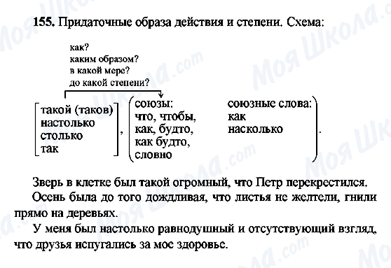 ГДЗ Російська мова 9 клас сторінка 155