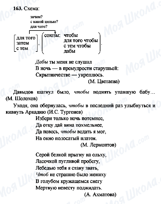 ГДЗ Російська мова 9 клас сторінка 163