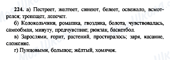ГДЗ Російська мова 9 клас сторінка 224
