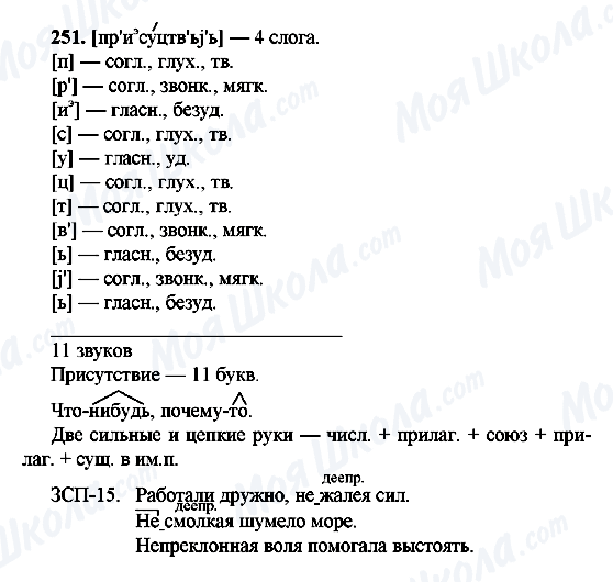 ГДЗ Русский язык 9 класс страница 251