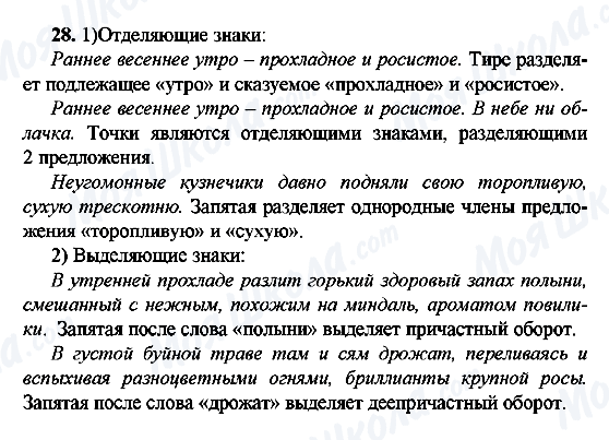 ГДЗ Русский язык 9 класс страница 28
