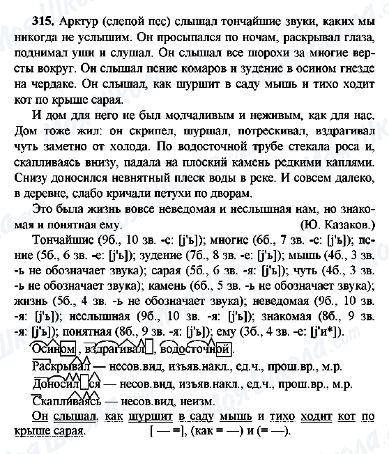 ГДЗ Русский язык 9 класс страница 315