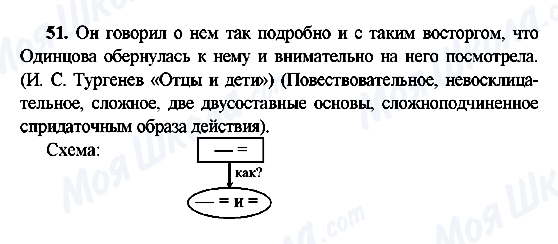 ГДЗ Російська мова 9 клас сторінка 51