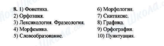 ГДЗ Російська мова 9 клас сторінка 8