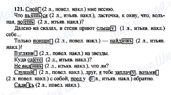 ГДЗ Русский язык 8 класс страница 121