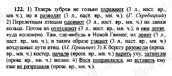 ГДЗ Російська мова 8 клас сторінка 122