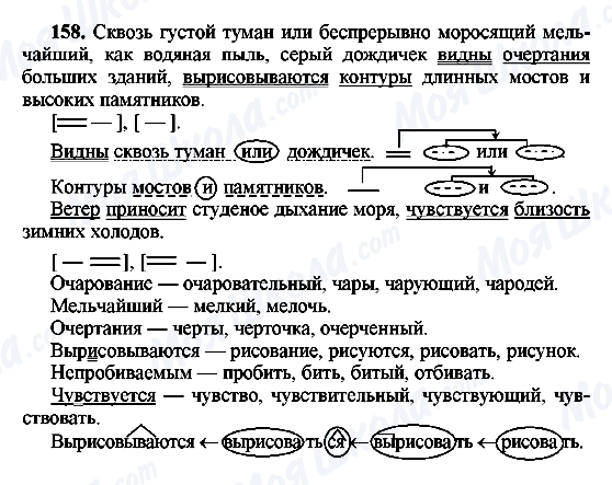 ГДЗ Русский язык 8 класс страница 158