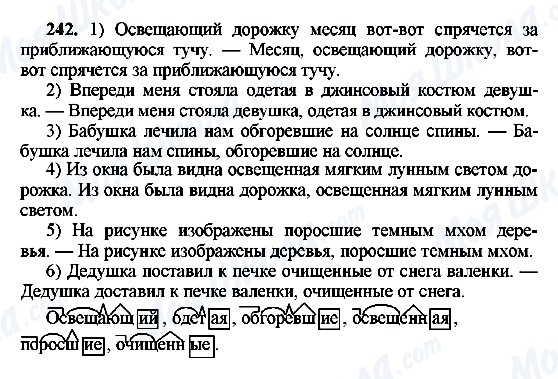 ГДЗ Російська мова 8 клас сторінка 242