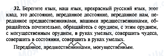 ГДЗ Російська мова 8 клас сторінка 32