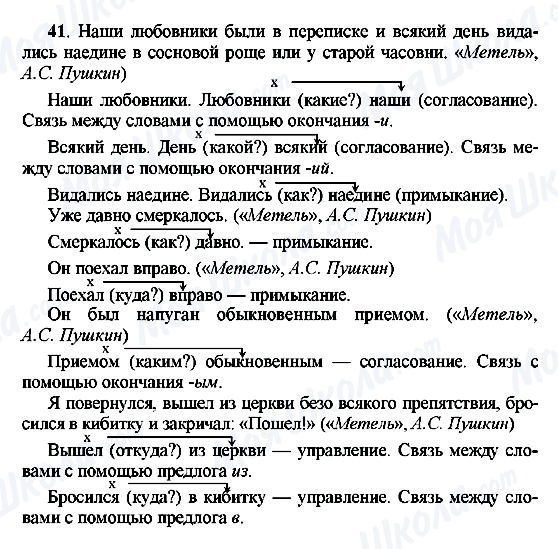 ГДЗ Російська мова 8 клас сторінка 41