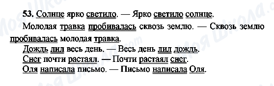 ГДЗ Російська мова 8 клас сторінка 53