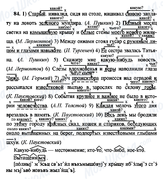 ГДЗ Русский язык 8 класс страница 84