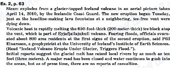 ГДЗ Англійська мова 10 клас сторінка ex.2, p.63