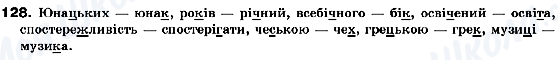 ГДЗ Українська мова 10 клас сторінка 128