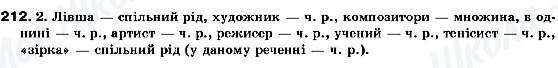 ГДЗ Українська мова 10 клас сторінка 212