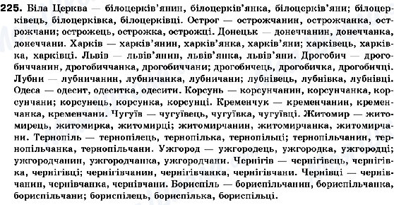 ГДЗ Українська мова 10 клас сторінка 225