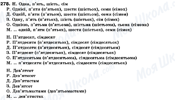 ГДЗ Українська мова 10 клас сторінка 278