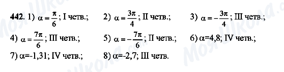 ГДЗ Алгебра 10 класс страница 442