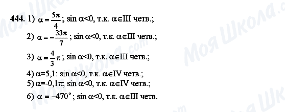 ГДЗ Алгебра 10 класс страница 444