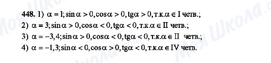 ГДЗ Алгебра 10 клас сторінка 448