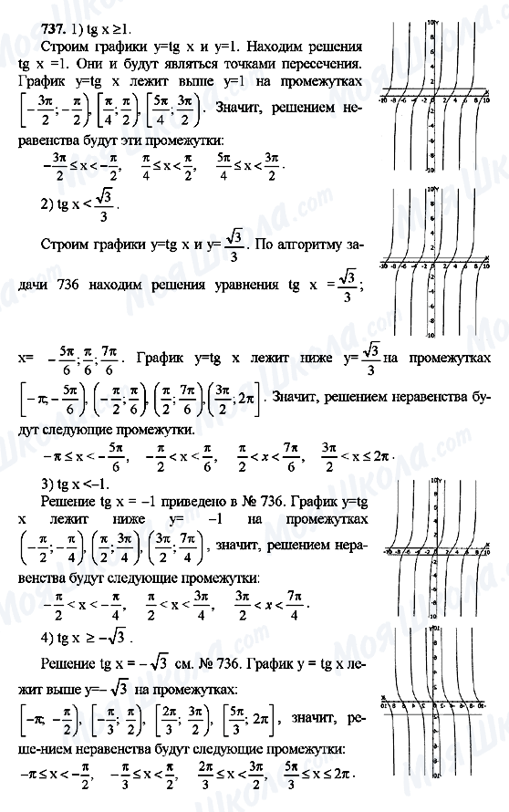 ГДЗ Алгебра 10 класс страница 737