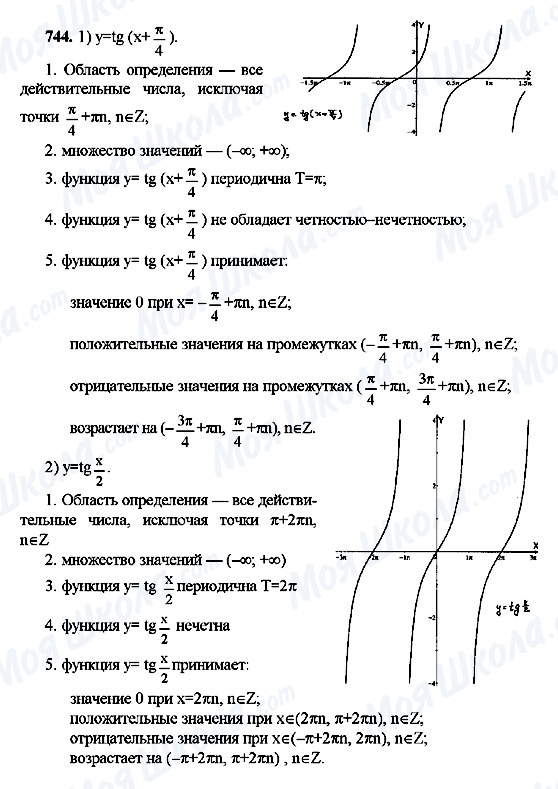ГДЗ Алгебра 10 класс страница 744