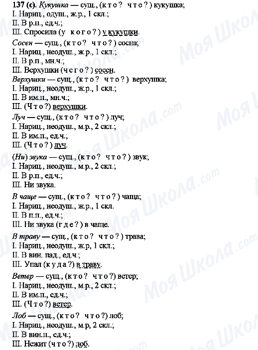 ГДЗ Російська мова 10 клас сторінка 137(с)