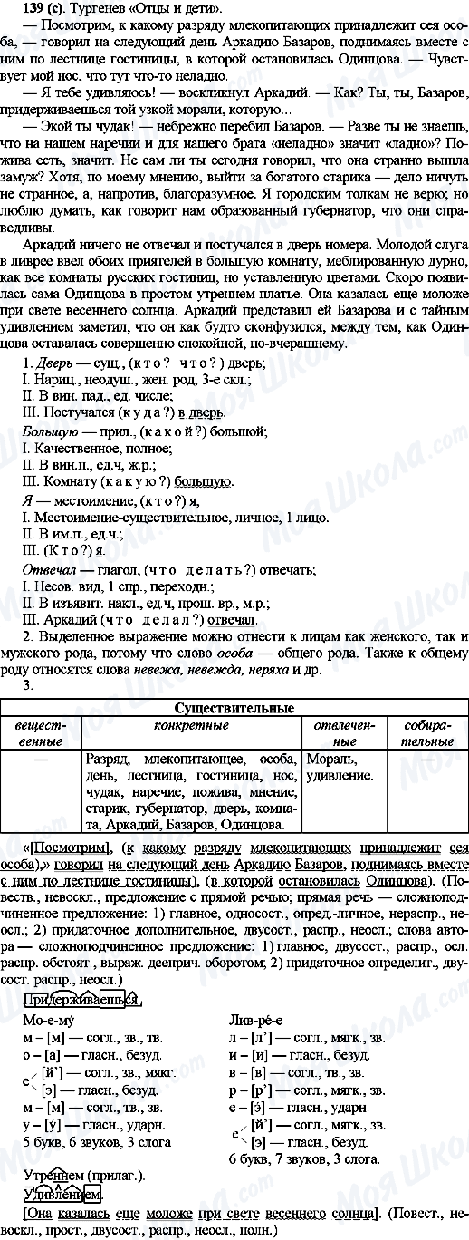 ГДЗ Русский язык 10 класс страница 139(с)