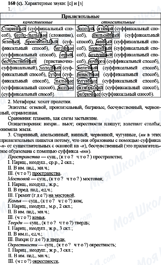 ГДЗ Російська мова 10 клас сторінка 160(с)