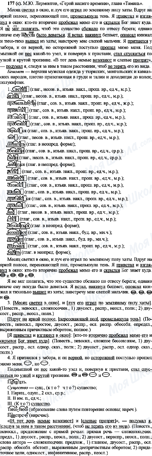 ГДЗ Російська мова 10 клас сторінка 177(с)
