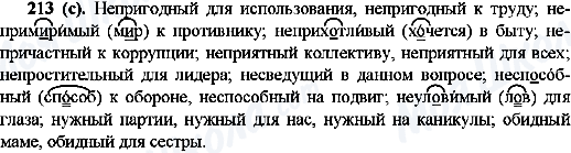 ГДЗ Російська мова 10 клас сторінка 213(с)