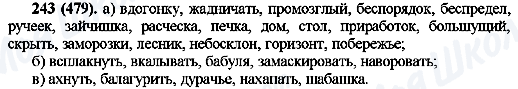 ГДЗ Російська мова 10 клас сторінка 243(479)