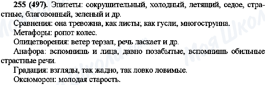 ГДЗ Русский язык 10 класс страница 255(487)