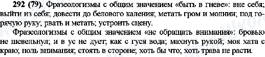 ГДЗ Російська мова 10 клас сторінка 292(79)