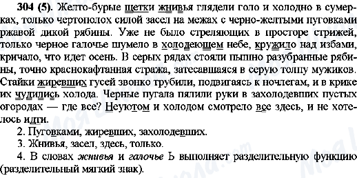 ГДЗ Русский язык 10 класс страница 304(5)
