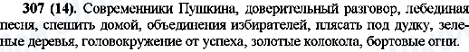 ГДЗ Російська мова 10 клас сторінка 307(14)