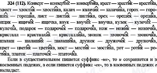 ГДЗ Русский язык 10 класс страница 324(112)