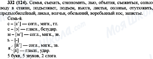 ГДЗ Русский язык 10 класс страница 332(124)