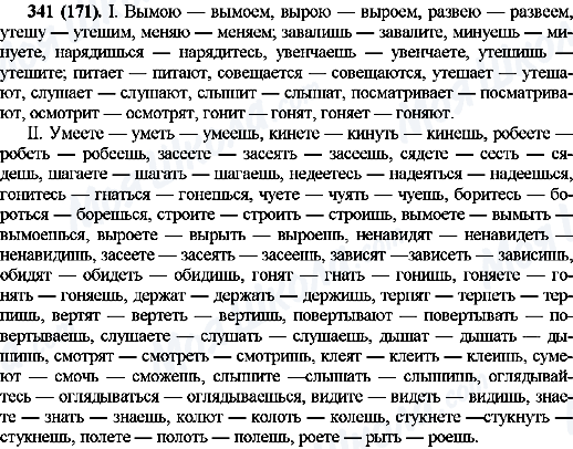 ГДЗ Російська мова 10 клас сторінка 341(171)