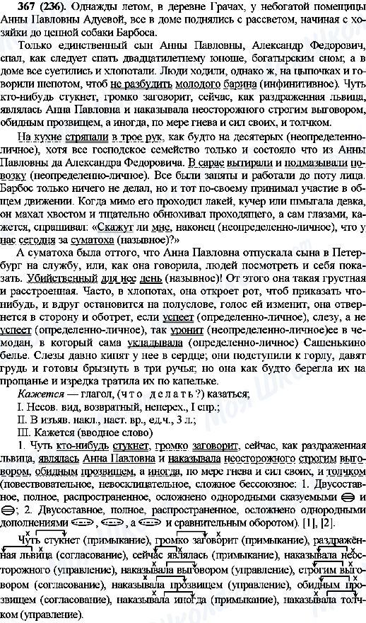 ГДЗ Російська мова 10 клас сторінка 367(236)
