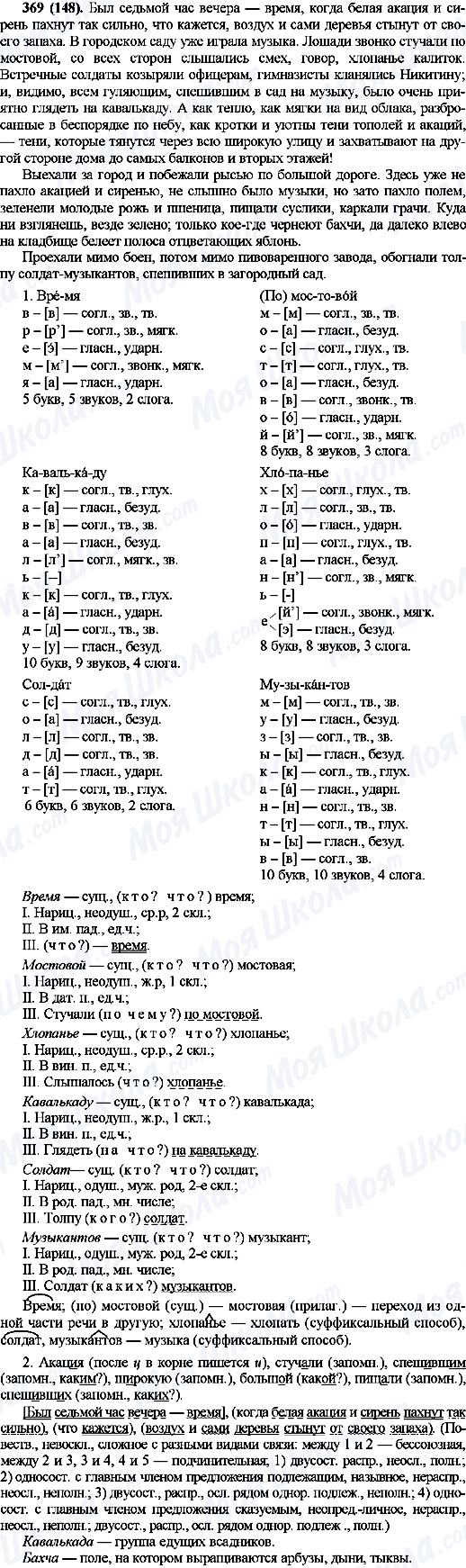 ГДЗ Російська мова 10 клас сторінка 369(148)