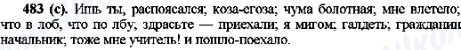 ГДЗ Російська мова 10 клас сторінка 483(с)