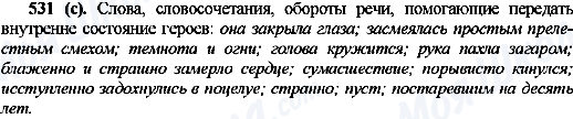 ГДЗ Російська мова 10 клас сторінка 531(с)