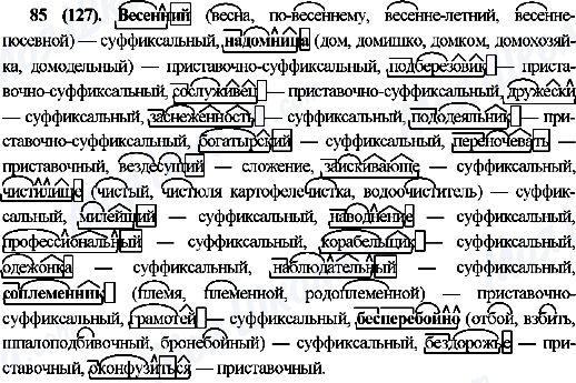 ГДЗ Російська мова 10 клас сторінка 85(127)