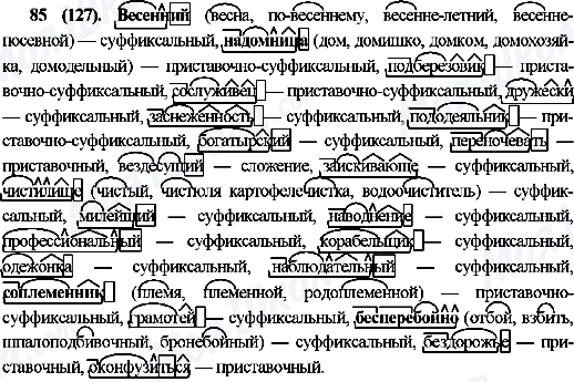 ГДЗ Русский язык 10 класс страница 85(127)