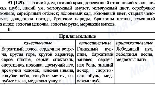 ГДЗ Русский язык 10 класс страница 91(149)