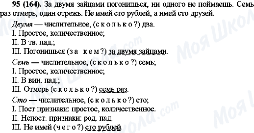 ГДЗ Русский язык 10 класс страница 95(164)