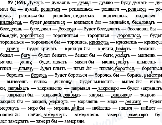 ГДЗ Російська мова 10 клас сторінка 99(169)